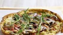 Pesto and Bacon Pizza Pesto and Bacon Pizza