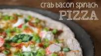 Crab Bacon Spinach Pizza Crab Bacon Spinach Pizza