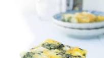 Baked frittata with spinach and feta Baked frittata with spinach and feta