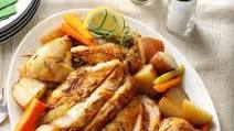 Slow-Roasted Chicken with Vegetables Slow-Roasted Chicken with Vegetables