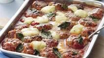 Baked pork meatballs in tomato sauce Baked pork meatballs in tomato sauce