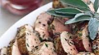 Pan-Seared Pork Tenderloin with Rhubarb Compote Pan-Seared Pork Tenderloin with Rhubarb Compote