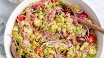 Italian Chopped Brussels Sprouts Salad Italian Chopped Brussels Sprouts Salad