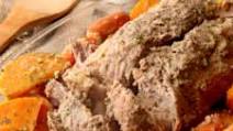Slow Cooker Applesauce Pork Tenderloin & Veggies Slow Cooker Applesauce Pork Tenderloin & Veggies