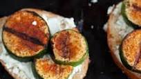 Grilled Zucchini Crostini Grilled Zucchini Crostini
