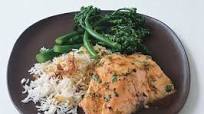 Lime- and Honey-Glazed Salmon with Basmati and Broccolini Lime- and Honey-Glazed Salmon with Basmati and Broccolini