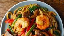 Shanghai Noodles with Prawns Shanghai Noodles with Prawns