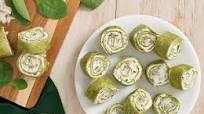 Spinach and Goat Cheese Tortilla Pinwheels Spinach and Goat Cheese Tortilla Pinwheels