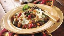 Ground Beef Stew over Garlic Mashed Potatoes Ground Beef Stew over Garlic Mashed Potatoes