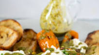 Burrata Appetizer with Sweet Peppers (Bruschetta Deconstructed) Burrata Appetizer with Sweet Peppers (Bruschetta Deconstructed)