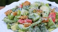 Caesar salad with smoked salmon and avocado Caesar salad with smoked salmon and avocado