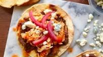 Black & Blue Chicken Tostadas Black & Blue Chicken Tostadas