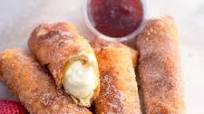 Deep-Fried Cheesecake (Cheesecake Chimichangas) Deep-Fried Cheesecake (Cheesecake Chimichangas)