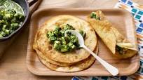 Spinach and paneer kati roll Spinach and paneer kati roll