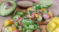 Ahi Mango Poke Tostadas Ahi Mango Poke Tostadas