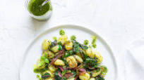 Gnocchi with Sautéed Swiss Chard and Kale Pesto Gnocchi with Sautéed Swiss Chard and Kale Pesto