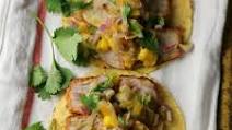 Pork Tenderloin Tostadas with Mango Salsa Pork Tenderloin Tostadas with Mango Salsa