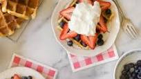 Red, White and Blue Waffles Red, White and Blue Waffles