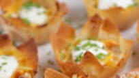 Chicken Enchilada Wonton Cups Chicken Enchilada Wonton Cups
