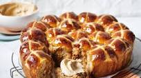 Fig and walnut hot cross buns with cinnamon butter recipe Fig and walnut hot cross buns with cinnamon butter recipe