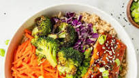 Teriyaki Salmon Buddha Bowls Teriyaki Salmon Buddha Bowls