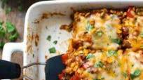 Healthy Mexican Casserole with Roasted Corn and Peppers Healthy Mexican Casserole with Roasted Corn and Peppers