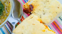 Focaccia med soltorkade tomater Focaccia med soltorkade tomater