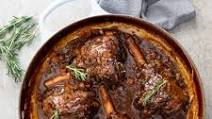 Slow braised lamb shanks Slow braised lamb shanks