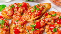 Bruschetta with Garlic Crostini Bruschetta with Garlic Crostini
