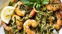 (15 Minute!) Gluten Free & Keto Shrimp Zoodles With Pesto (15 Minute!) Gluten Free & Keto Shrimp Zoodles With Pesto