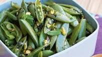 Sugar Snap Pea Salad with Lemon-Mint Vinaigrette Sugar Snap Pea Salad with Lemon-Mint Vinaigrette