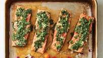 Sheet Pan Salmon with Tomatoes and Red Onion Sheet Pan Salmon with Tomatoes and Red Onion