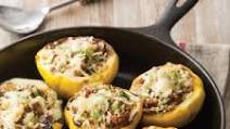 Chorizo and Rice Stuffed Pattypan Squash Chorizo and Rice Stuffed Pattypan Squash
