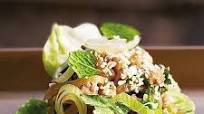 Pork larb in gem cups Pork larb in gem cups