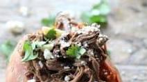 Chipotle Beef Barbacoa Stuffed Sweet Potatoes Chipotle Beef Barbacoa Stuffed Sweet Potatoes