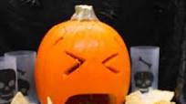 Halloween Vomiting Pumpkin with Guacamole Halloween Vomiting Pumpkin with Guacamole