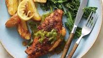 Bobby Flay’s Pan-Roasted Chicken With Mint Sauce Bobby Flay’s Pan-Roasted Chicken With Mint Sauce