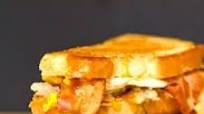 Bacon, Egg & Hash Brown Grilled Cheese Sandwich Bacon, Egg & Hash Brown Grilled Cheese Sandwich