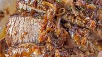 Easy Brisket with Caramelized Onions Easy Brisket with Caramelized Onions