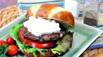 Lamb Burgers with Feta and Tzatziki Sauce Lamb Burgers with Feta and Tzatziki Sauce