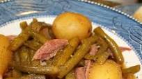 Slow Cooker Green Beans, Ham and Potatoes Slow Cooker Green Beans, Ham and Potatoes
