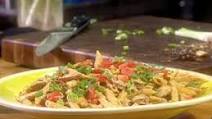 Penne with Cajun Hot Links and Chipotle Shrimp Penne with Cajun Hot Links and Chipotle Shrimp