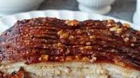 Slow cooked pork belly in cider gravy Slow cooked pork belly in cider gravy