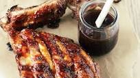 Costillas de cerdo a la BBQ. Receta clásica y fácil de carne Costillas de cerdo a la BBQ. Receta clásica y fácil de carne
