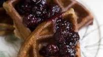 Rye Waffles with Blackberry Compote Rye Waffles with Blackberry Compote