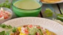 Breakfast Tostadas with Tomatillo Sauce Breakfast Tostadas with Tomatillo Sauce