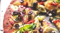 Mediterranean Veggie Pizza Mediterranean Veggie Pizza
