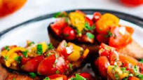 Tomato Basil Bruschetta (Julie and Julia Style!) Tomato Basil Bruschetta (Julie and Julia Style!)