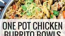 Chicken Burrito Bowls Chicken Burrito Bowls