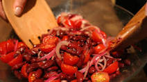 Kidney Bean, Red Onion And Tomato Salad Kidney Bean, Red Onion And Tomato Salad